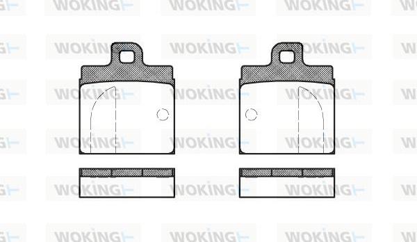 Woking P1043.00 - Kit pastiglie freno, Freno a disco autozon.pro