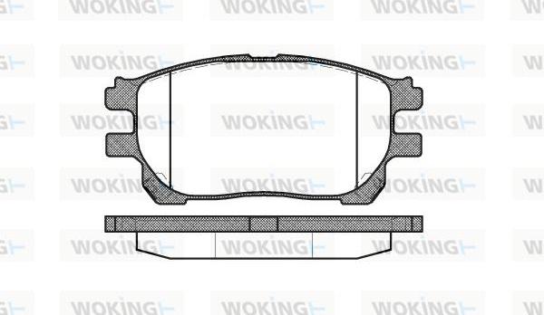 Woking P10433.00 - Kit pastiglie freno, Freno a disco autozon.pro