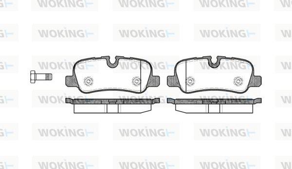 Woking P10593.00 - Kit pastiglie freno, Freno a disco autozon.pro