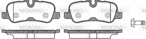 Woking P10593.10 - Kit pastiglie freno, Freno a disco autozon.pro