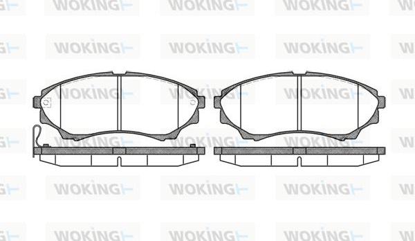 Woking P10513.00 - Kit pastiglie freno, Freno a disco autozon.pro