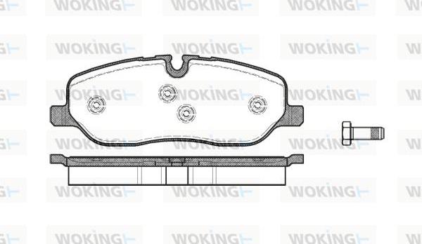 Woking P10583.00 - Kit pastiglie freno, Freno a disco autozon.pro