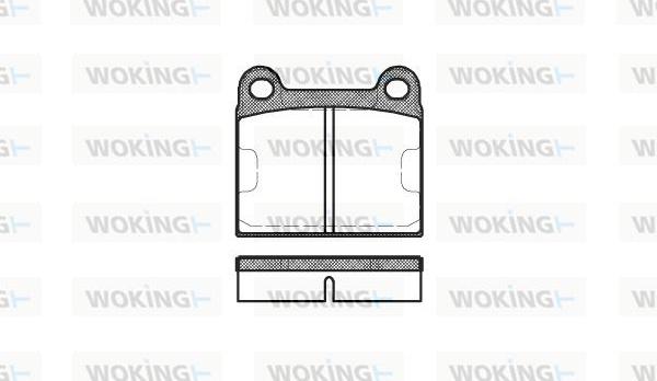 Woking P1063.60 - Kit pastiglie freno, Freno a disco autozon.pro