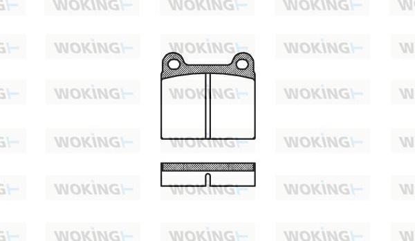 Woking P1063.00 - Kit pastiglie freno, Freno a disco autozon.pro