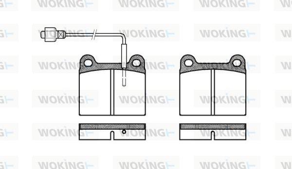 Woking P1063.02 - Kit pastiglie freno, Freno a disco autozon.pro