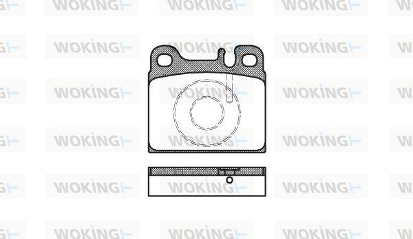 Woking P1063.88 - Kit pastiglie freno, Freno a disco autozon.pro