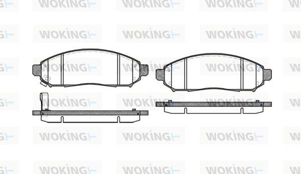 Woking P10623.01 - Kit pastiglie freno, Freno a disco autozon.pro