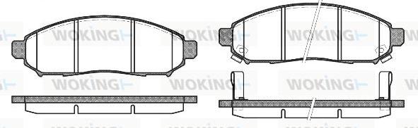 Woking P10623.12 - Kit pastiglie freno, Freno a disco autozon.pro