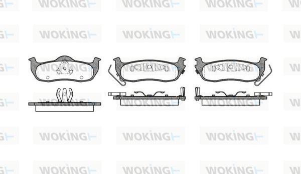 Woking P10063.02 - Kit pastiglie freno, Freno a disco autozon.pro