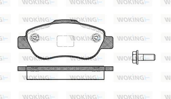 Woking P10003.00 - Kit pastiglie freno, Freno a disco autozon.pro