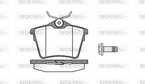 Woking P10033.00 - Kit pastiglie freno, Freno a disco autozon.pro