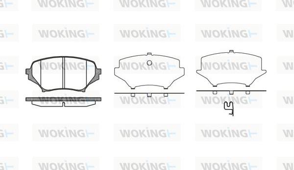 Woking P10893.01 - Kit pastiglie freno, Freno a disco autozon.pro