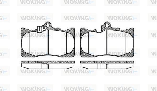 Woking P10803.02 - Kit pastiglie freno, Freno a disco autozon.pro