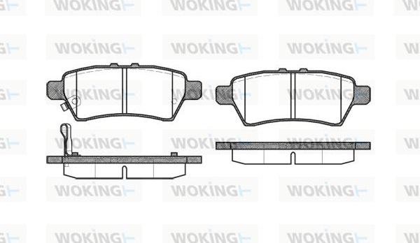 Woking P10883.01 - Kit pastiglie freno, Freno a disco autozon.pro