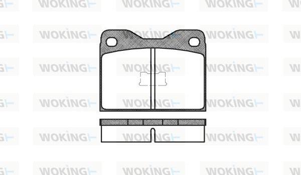 Woking P1083.10 - Kit pastiglie freno, Freno a disco autozon.pro