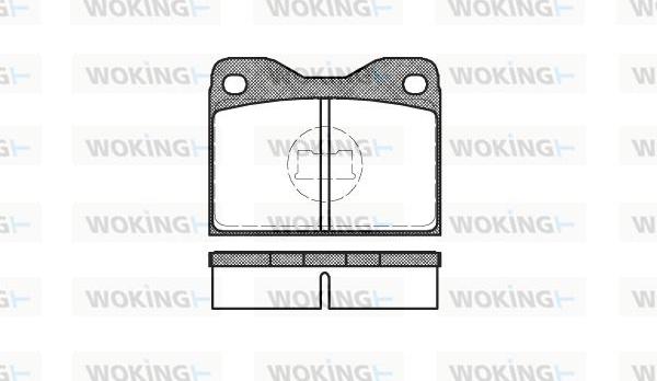 Woking P1083.30 - Kit pastiglie freno, Freno a disco autozon.pro