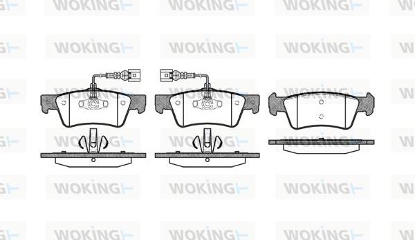 Woking P10873.02 - Kit pastiglie freno, Freno a disco autozon.pro