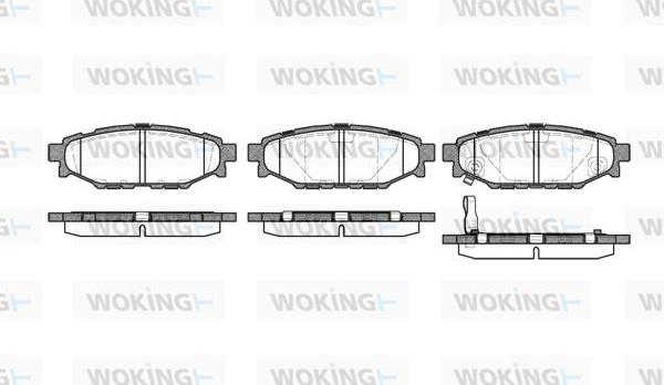 Woking P10363.01 - Kit pastiglie freno, Freno a disco autozon.pro