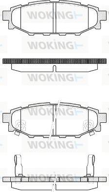 Woking P10363.22 - Kit pastiglie freno, Freno a disco autozon.pro