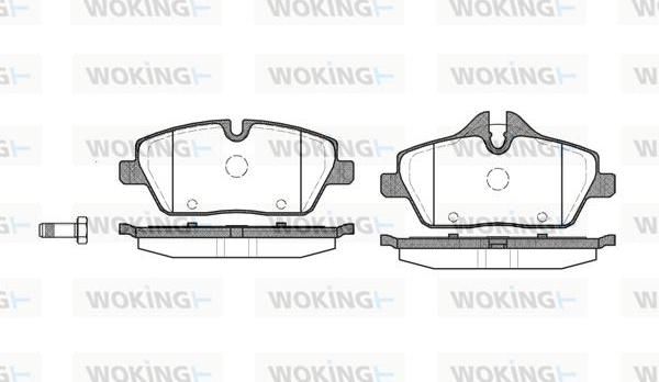 Woking P10313.00 - Kit pastiglie freno, Freno a disco autozon.pro