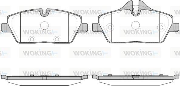 Woking P10313.30 - Kit pastiglie freno, Freno a disco autozon.pro