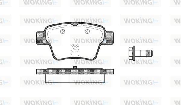 Woking P10383.00 - Kit pastiglie freno, Freno a disco autozon.pro