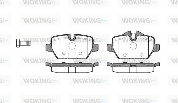 Woking P10323.00 - Kit pastiglie freno, Freno a disco autozon.pro