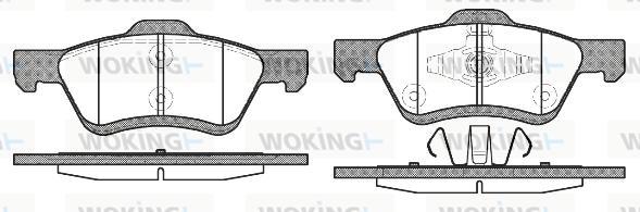 Woking P10243.00 - Kit pastiglie freno, Freno a disco autozon.pro