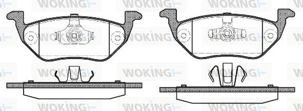 Woking P10253.00 - Kit pastiglie freno, Freno a disco autozon.pro