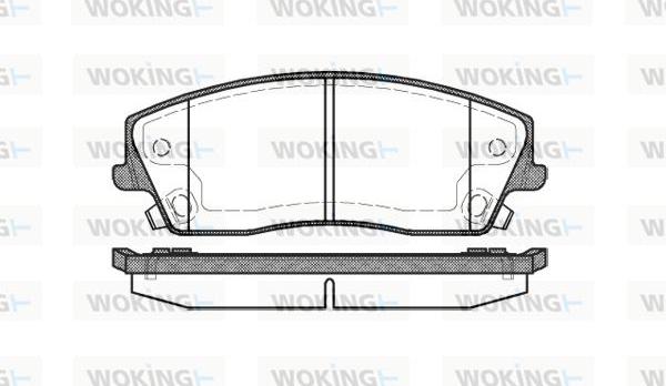 Woking P10263.08 - Kit pastiglie freno, Freno a disco autozon.pro