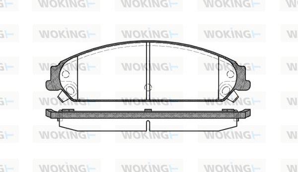 Woking P10283.08 - Kit pastiglie freno, Freno a disco autozon.pro