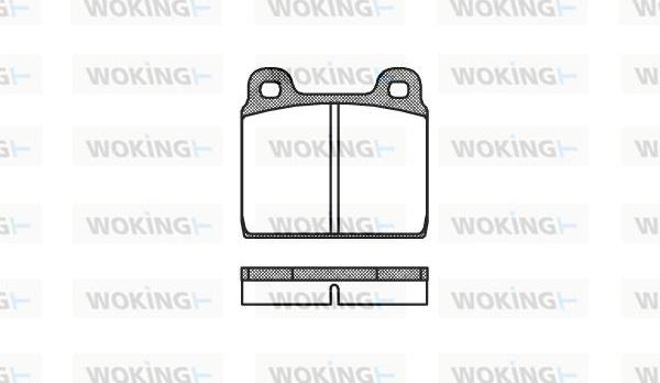 Woking P1023.00 - Kit pastiglie freno, Freno a disco autozon.pro