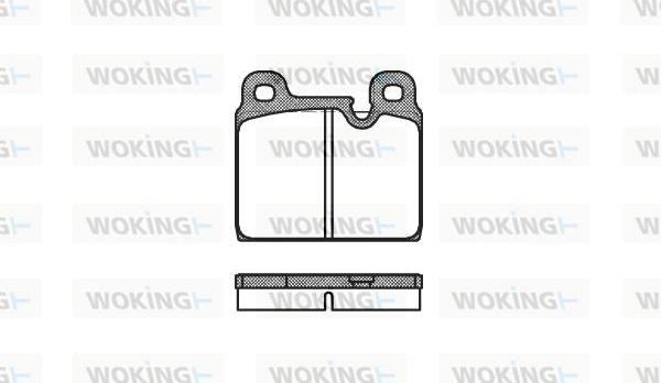 Woking P1023.30 - Kit pastiglie freno, Freno a disco autozon.pro