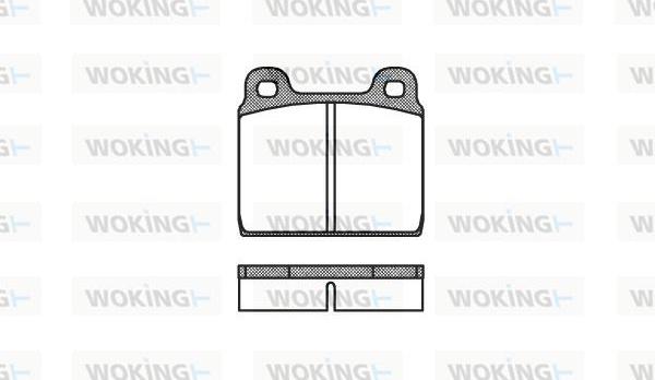 Woking P1023.20 - Kit pastiglie freno, Freno a disco autozon.pro