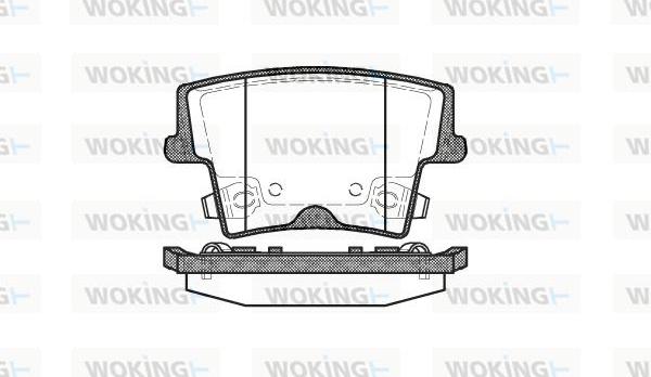 Woking P10273.08 - Kit pastiglie freno, Freno a disco autozon.pro