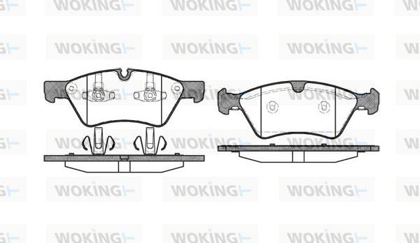 Woking P10793.00 - Kit pastiglie freno, Freno a disco autozon.pro