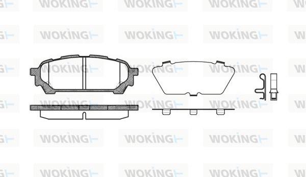 Woking P10763.01 - Kit pastiglie freno, Freno a disco autozon.pro