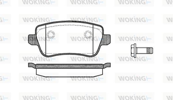 Woking P10783.00 - Kit pastiglie freno, Freno a disco autozon.pro