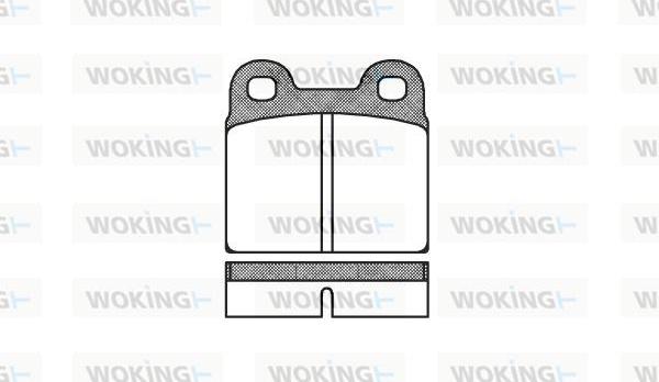 Woking P1073.00 - Kit pastiglie freno, Freno a disco autozon.pro