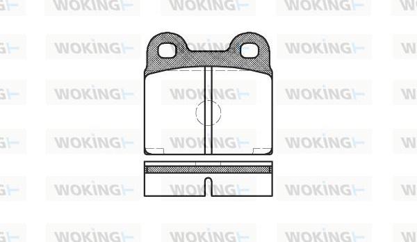 Woking P1073.20 - Kit pastiglie freno, Freno a disco autozon.pro