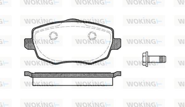 Woking P11993.00 - Kit pastiglie freno, Freno a disco autozon.pro