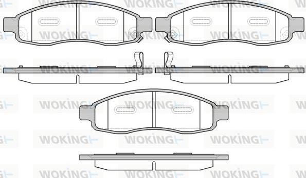 Woking P11943.32 - Kit pastiglie freno, Freno a disco autozon.pro