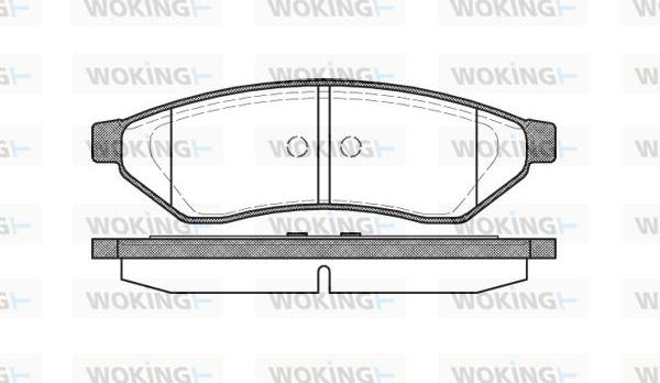 Woking P11493.00 - Kit pastiglie freno, Freno a disco autozon.pro