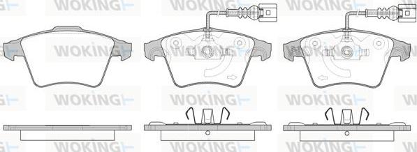 Woking P11453.22 - Kit pastiglie freno, Freno a disco autozon.pro