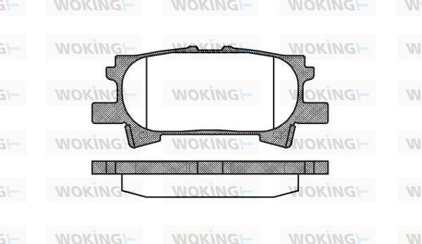 Woking P11403.00 - Kit pastiglie freno, Freno a disco autozon.pro