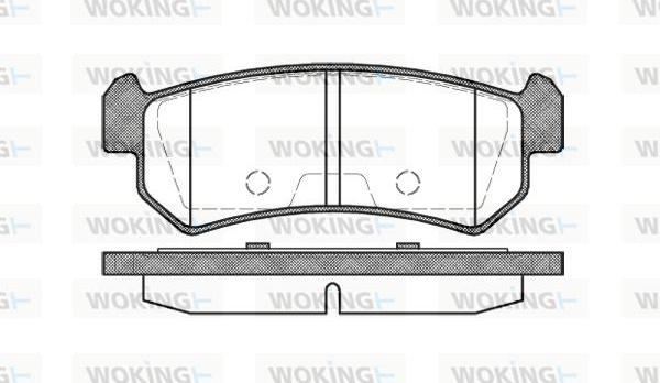 Woking P11483.00 - Kit pastiglie freno, Freno a disco autozon.pro