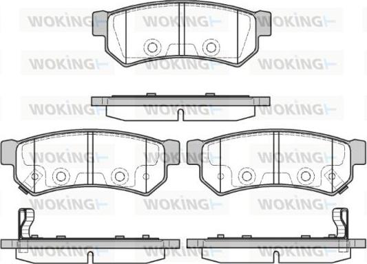 Woking P11483.12 - Kit pastiglie freno, Freno a disco autozon.pro