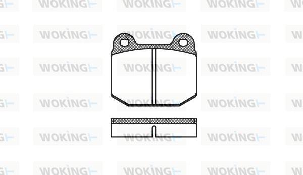 Woking P1143.00 - Kit pastiglie freno, Freno a disco autozon.pro