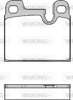 Woking P1153.00 - Kit pastiglie freno, Freno a disco autozon.pro