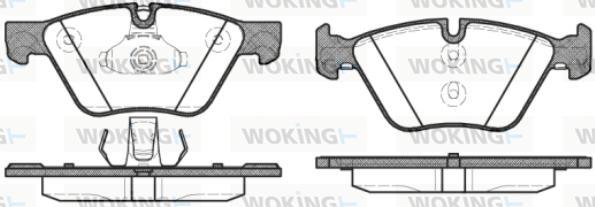 Woking P11523.30 - Kit pastiglie freno, Freno a disco autozon.pro